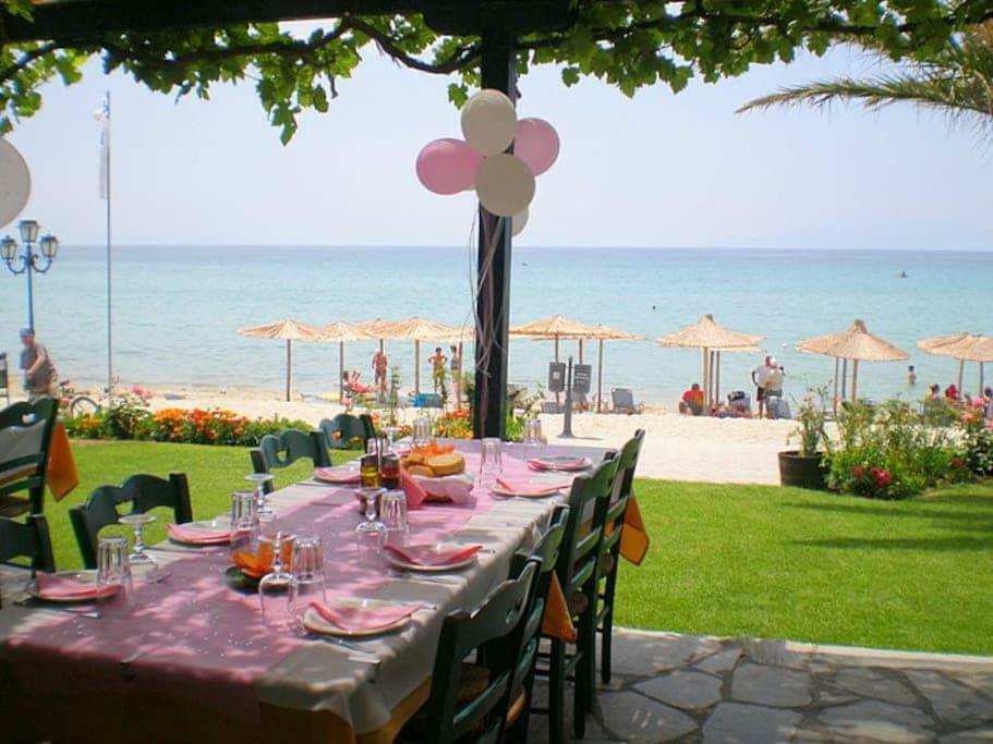 Seaside Beach House Siviri Exteriér fotografie